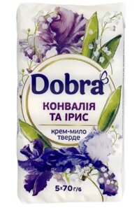 Туалетне крем-мило Dobra Конвалія та ірис 5шт 350г