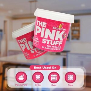 Універсальна паста для чищення Stardrops The Pink Stuff Miracle Cleaning Paste рожева 850г