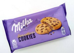 Печиво вівсяне Milka Sensations Cookies з шоколадним кремом 6шт 156г