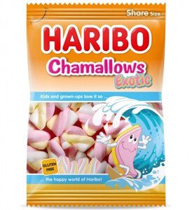 Зефір без глютену Haribo Chamallows Exotic Gluten free Marshmallow маршмеллоу 175г