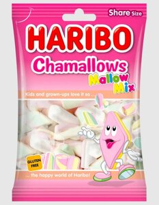 Зефір без глютену Haribo Chamallows Mallow mix Gluten free Marshmallow маршмеллоу мікс 175г