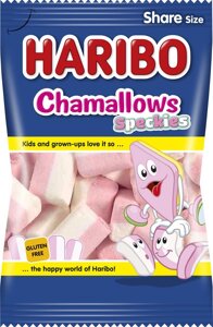 Зефір без глютену Haribo Chamallows speckies Gluten free Marshmallow маршмеллоу 175г