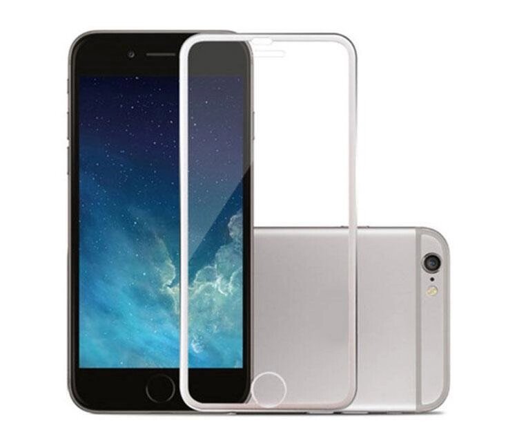 3D Metall захисне скло для iPhone 6 / 6S - Silver від компанії Інтернет-магазин "FotoUSB" - фото 1