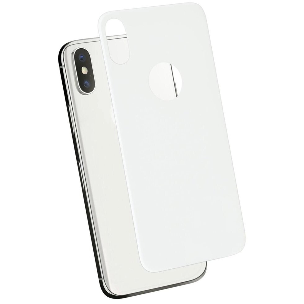 3D захисне скло для Apple iPhone X (Back) - White від компанії Інтернет-магазин "FotoUSB" - фото 1
