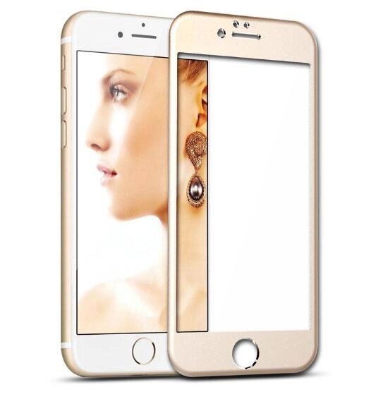 3D захисне скло для iPhone 6 / 6S - Gold від компанії Інтернет-магазин "FotoUSB" - фото 1