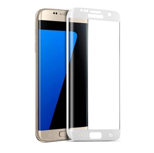 3D захисне скло для Samsung Galaxy S6 Edge (G925F / G9250) - White від компанії Інтернет-магазин "FotoUSB" - фото 1