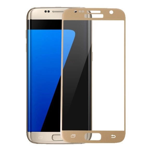 3D захисне скло Primo для Samsung Galaxy S7 (SM-G930) - Gold від компанії Інтернет-магазин "FotoUSB" - фото 1