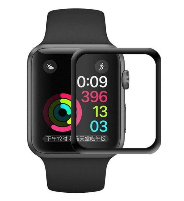 3D захисне скло Primo Tempered Glass для смарт-годин Apple Watch 44mm - Black від компанії Інтернет-магазин "FotoUSB" - фото 1