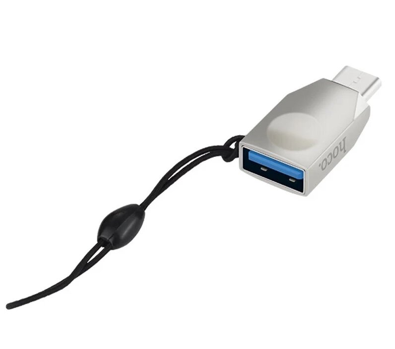 Адаптер Hoco UA9 OTG перехідник USB 3.0 Type - C to USB - Silver від компанії Інтернет-магазин "FotoUSB" - фото 1