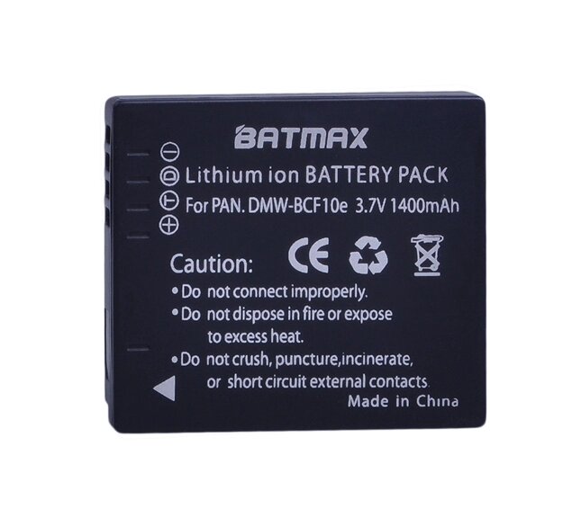 Акумулятор Panasonic DMW-BCF10E / CGA-S / 106C / CGA-S009 (Batmax) від компанії Інтернет-магазин "FotoUSB" - фото 1