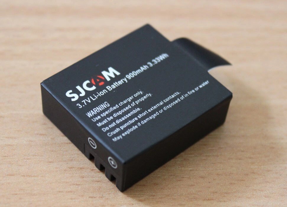 Акумулятор Primo 900mAh для стрілялки камер SJCAM, EKEN від компанії Інтернет-магазин "FotoUSB" - фото 1