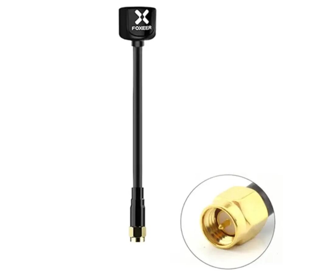 Антена RHCP 5.8G FOXEER Lollipop V4 100 mm 2.6 Dbi, SMA-Male прямий, для FPV дронов - Black від компанії Інтернет-магазин "FotoUSB" - фото 1