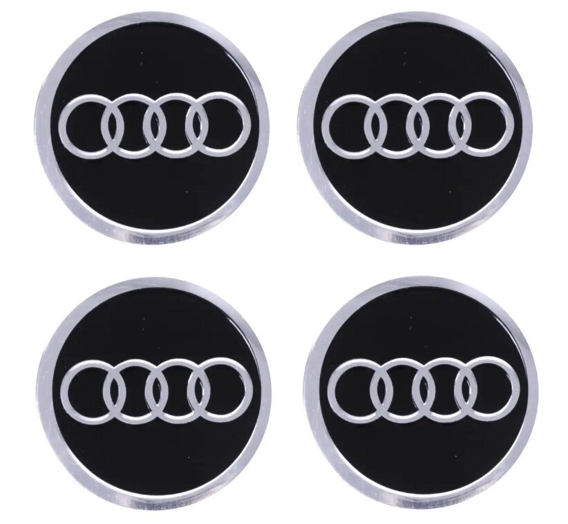Автомобільна емблема Primo на ковпачок маточини колеса c логотипом Audi - Black від компанії Інтернет-магазин "FotoUSB" - фото 1