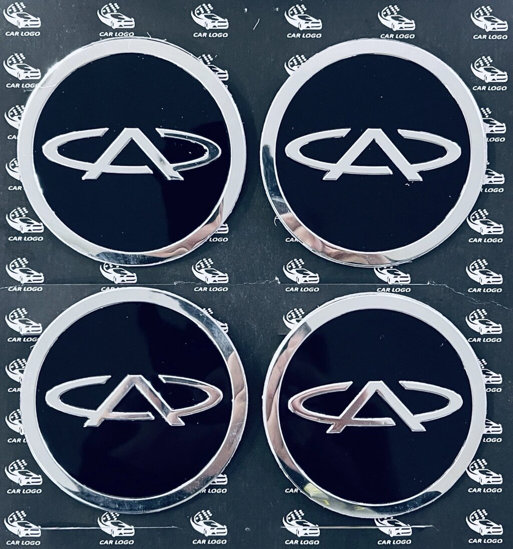 Автомобільна емблема Primo на ковпачок маточини колеса c логотипом Chery - Black від компанії Інтернет-магазин "FotoUSB" - фото 1