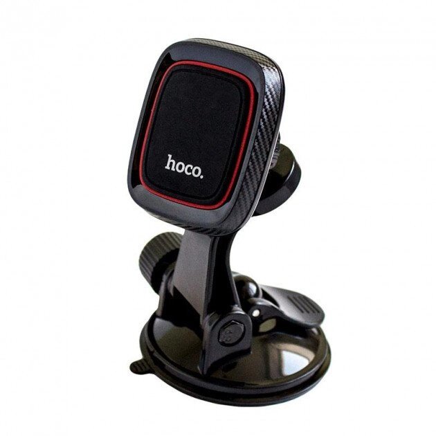 Автомобільний магнітний тримач на присоску Hoco CA-28 для телефону - Black від компанії Інтернет-магазин "FotoUSB" - фото 1