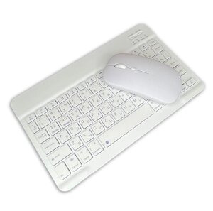 Бездротовий комплект Primo NB01 Bluetooth клавіатура і мишка - White