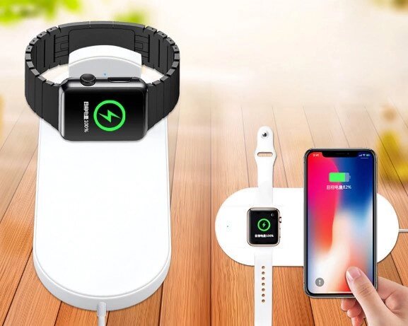 Бездротове зарядний пристрій Primo Qi AirPower для iPhone і Apple Watch від компанії Інтернет-магазин "FotoUSB" - фото 1