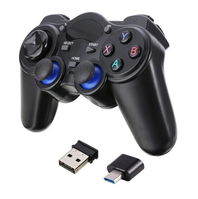 Бездротовий геймпад джойстик Primo Game для Android TV Box, Smart TV, планшета + перехідник Type-C - USB від компанії Інтернет-магазин "FotoUSB" - фото 1