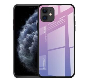 Чохол бампер Primolux Gradient Glass для Apple iPhone 11 - Pink