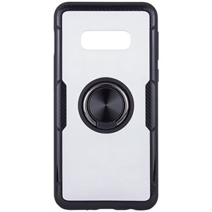 Чохол бампер Primolux Ring Magnetic Stand для смартфона Samsung Galaxy S10e (SM-G970) - Black