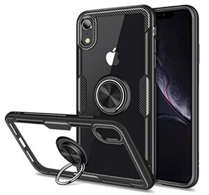 Чохол Primolux Ring Magnetic Stand для Apple iPhone Xr - Black