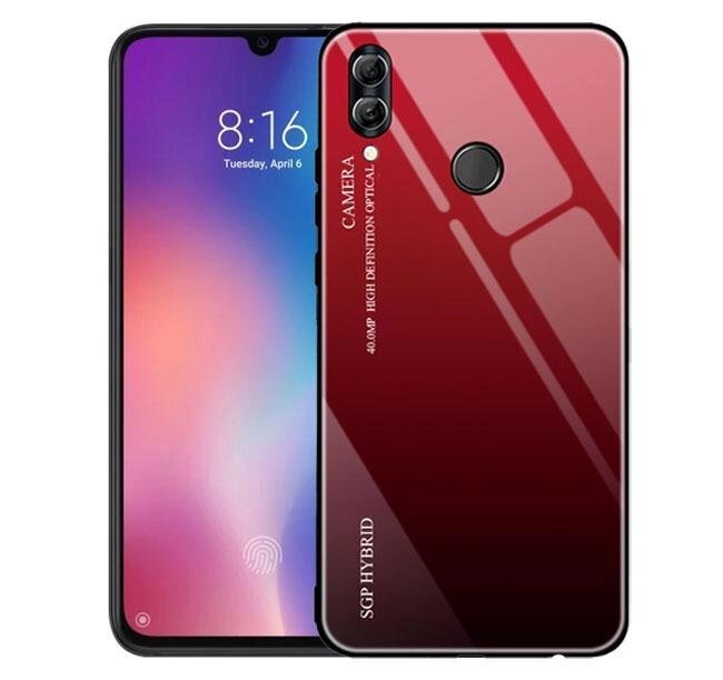 Чохол бампер Primolux Gradient Glass для Huawei P Smart 2019 / Honor 10 Lite - Red від компанії Інтернет-магазин "FotoUSB" - фото 1
