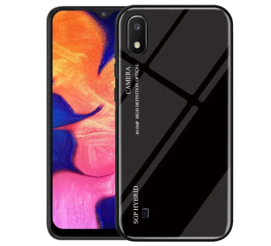 Чохол бампер Primolux Gradient Glass для Samsung Galaxy A10 2019 (SM-A105) - Black від компанії Інтернет-магазин "FotoUSB" - фото 1