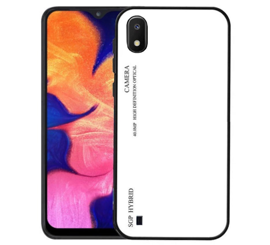 Чохол бампер Primolux Gradient Glass для Samsung Galaxy A10 2019 (SM-A105) - White від компанії Інтернет-магазин "FotoUSB" - фото 1