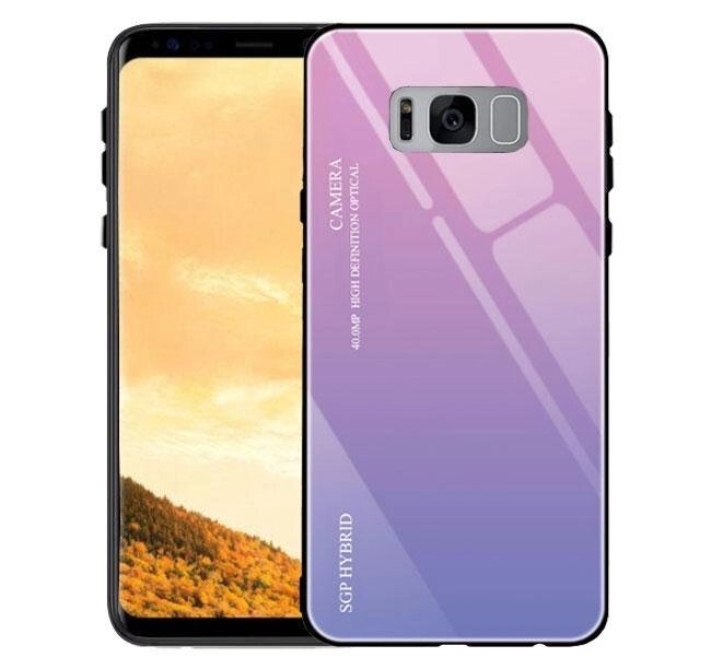 Чохол бампер Primolux Gradient Glass для Samsung Galaxy S8 Plus (SM-G955) - Pink від компанії Інтернет-магазин "FotoUSB" - фото 1