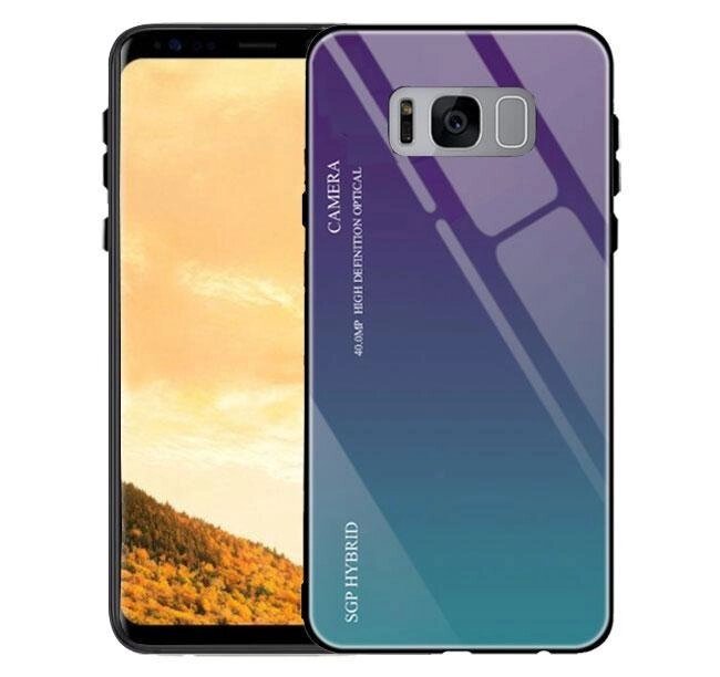 Чохол бампер Primolux Gradient Glass для Samsung Galaxy S8 Plus (SM-G955) - Purple від компанії Інтернет-магазин "FotoUSB" - фото 1