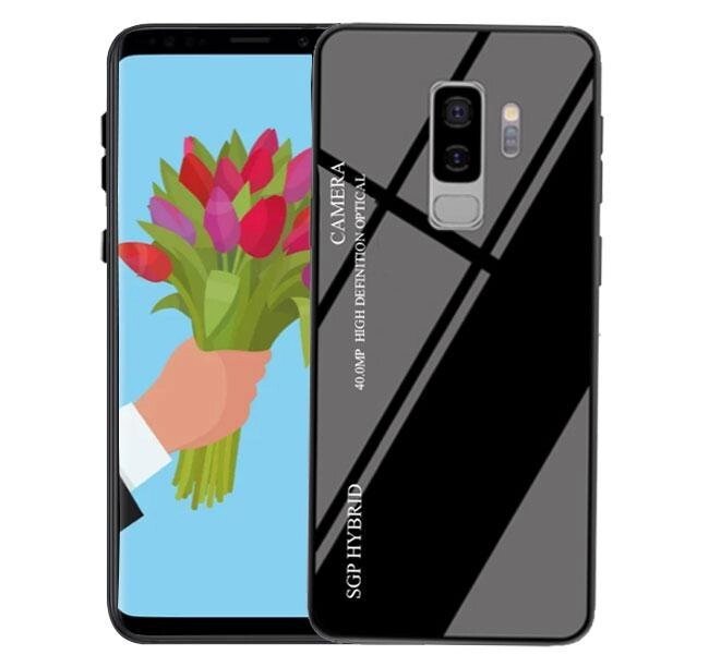 Чохол бампер Primolux Gradient Glass для Samsung Galaxy S9 Plus (SM-G965) - Black від компанії Інтернет-магазин "FotoUSB" - фото 1