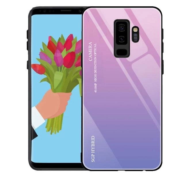 Чохол бампер Primolux Gradient Glass для Samsung Galaxy S9 Plus (SM-G965) - Pink від компанії Інтернет-магазин "FotoUSB" - фото 1