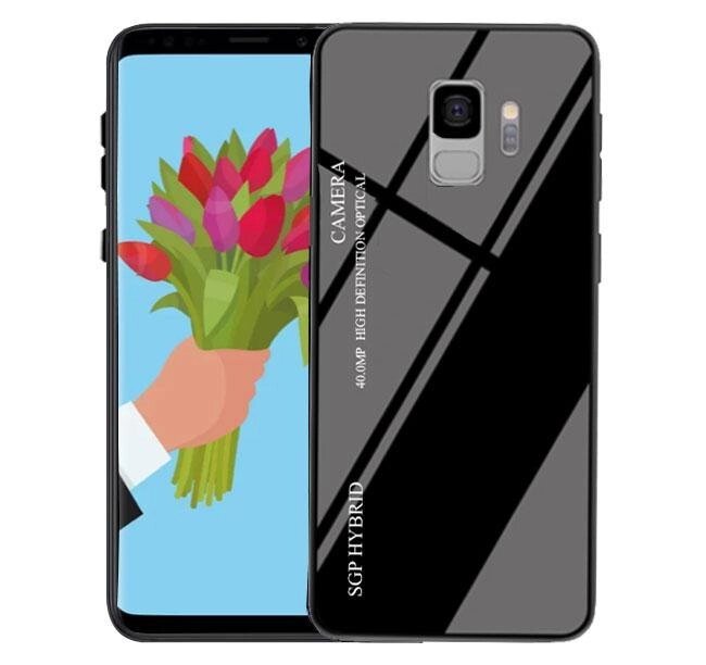 Чохол бампер Primolux Gradient Glass для Samsung Galaxy S9 (SM-G960) - Black від компанії Інтернет-магазин "FotoUSB" - фото 1