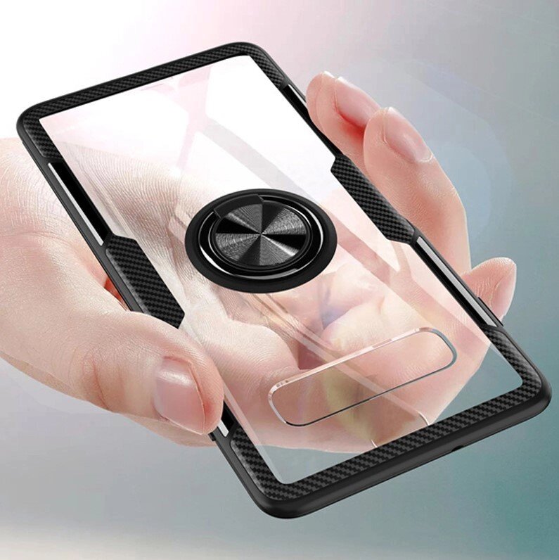 Чохол бампер Primolux Ring Magnetic Stand для смартфона Samsung Galaxy S10 (SM-G973) - Black від компанії Інтернет-магазин "FotoUSB" - фото 1