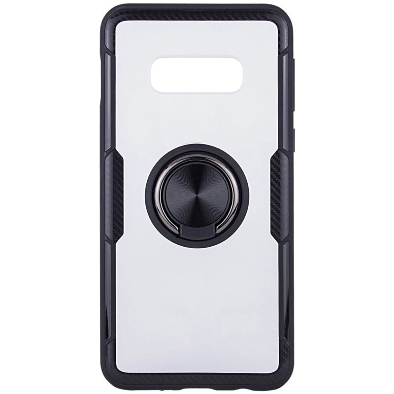 Чохол бампер Primolux Ring Magnetic Stand для смартфона Samsung Galaxy S10e (SM-G970) - Black від компанії Інтернет-магазин "FotoUSB" - фото 1