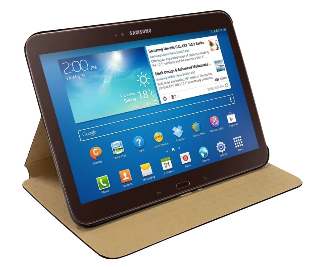 Чохол Kaku Slim Stand для планшета Samsung Galaxy Tab 3 10.1 "(P5200, P5210, P5220) - Black від компанії Інтернет-магазин "FotoUSB" - фото 1