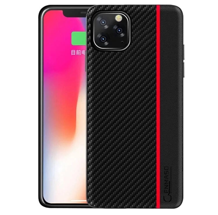 Чохол накладка Primolux Cenmaso для Apple iPhone 11 Pro - Black & Red від компанії Інтернет-магазин "FotoUSB" - фото 1