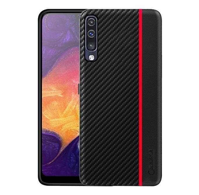 Чохол накладка Primolux Cenmaso для Samsung Galaxy A70 2019 (SM-A705) - Black & Red від компанії Інтернет-магазин "FotoUSB" - фото 1