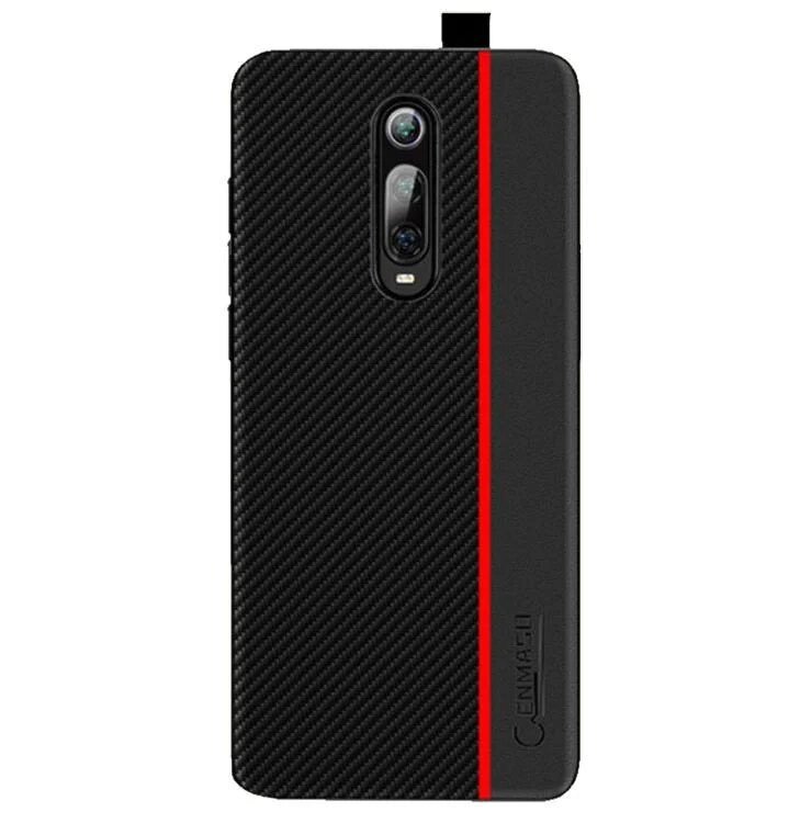 Чохол накладка Primolux Cenmaso для Xiaomi Mi 9T / Mi 9T Pro / Redmi K20 / K20 Pro - Black & Red від компанії Інтернет-магазин "FotoUSB" - фото 1