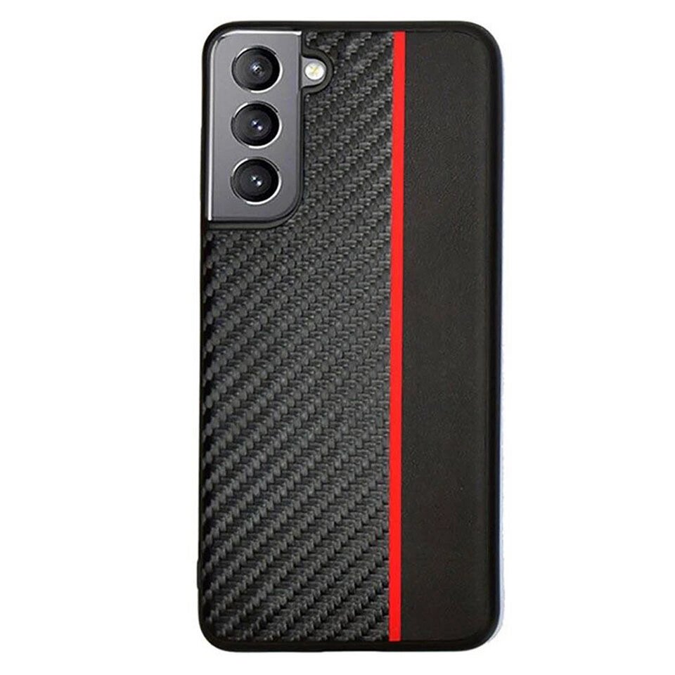 Чохол накладка Primolux CFC для Samsung Galaxy S21 Plus (SM-G996) - Black&Red від компанії Інтернет-магазин "FotoUSB" - фото 1
