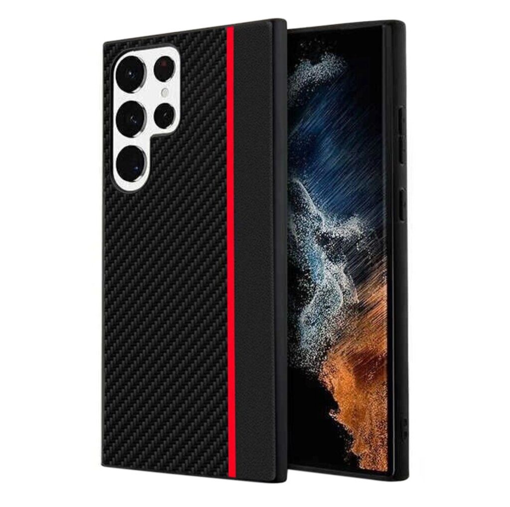 Чохол накладка Primolux CFC для Samsung Galaxy S23 Ultra (SM-S918) - Black&Red від компанії Інтернет-магазин "FotoUSB" - фото 1
