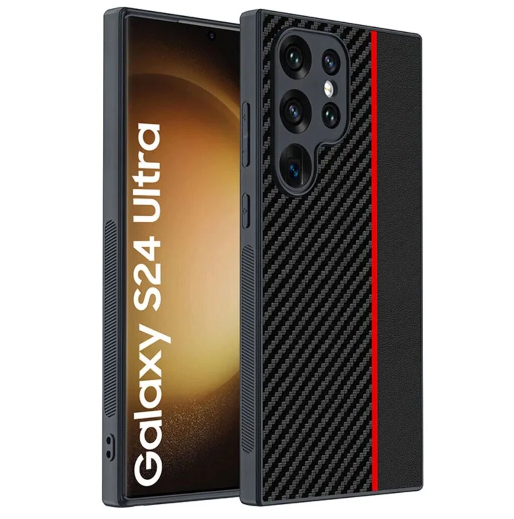Чохол накладка Primolux CFC для Samsung Galaxy S24 Ultra (SM-S928) - Black&Red від компанії Інтернет-магазин "FotoUSB" - фото 1