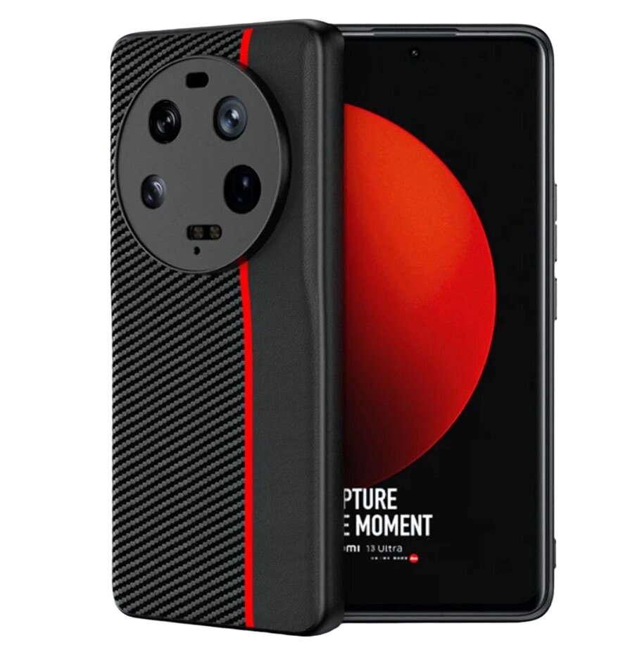 Чохол накладка Primolux CFC для Xiaomi 13 Ultra - Black&Red від компанії Інтернет-магазин "FotoUSB" - фото 1