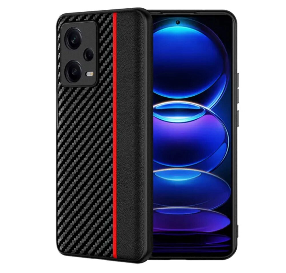 Чохол накладка Primolux CFC для Xiaomi Redmi Note 12 Pro Plus 5G - Black&Red від компанії Інтернет-магазин "FotoUSB" - фото 1