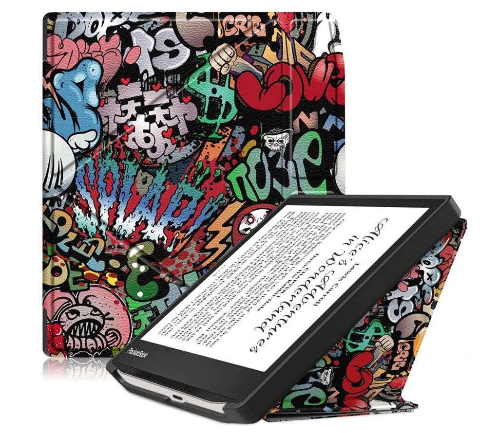 Чохол-обкладинка Primolux Transformer для електронної книги PocketBook 700 Era (PB700-U-16-WW) - Graffiti від компанії Інтернет-магазин "FotoUSB" - фото 1