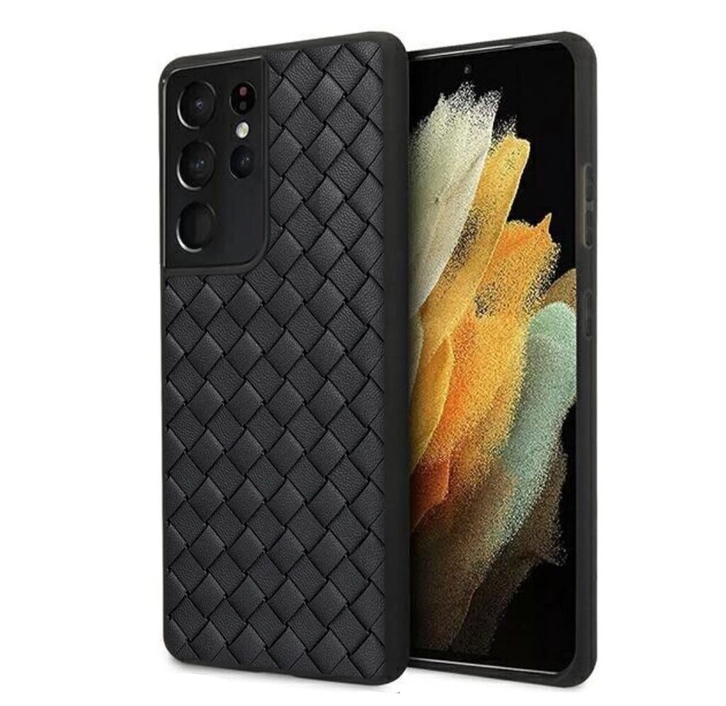 Чохол Primo BV Weaving для смартфона Samsung Galaxy S21 Ultra (SM-S998) - Black від компанії Інтернет-магазин "FotoUSB" - фото 1