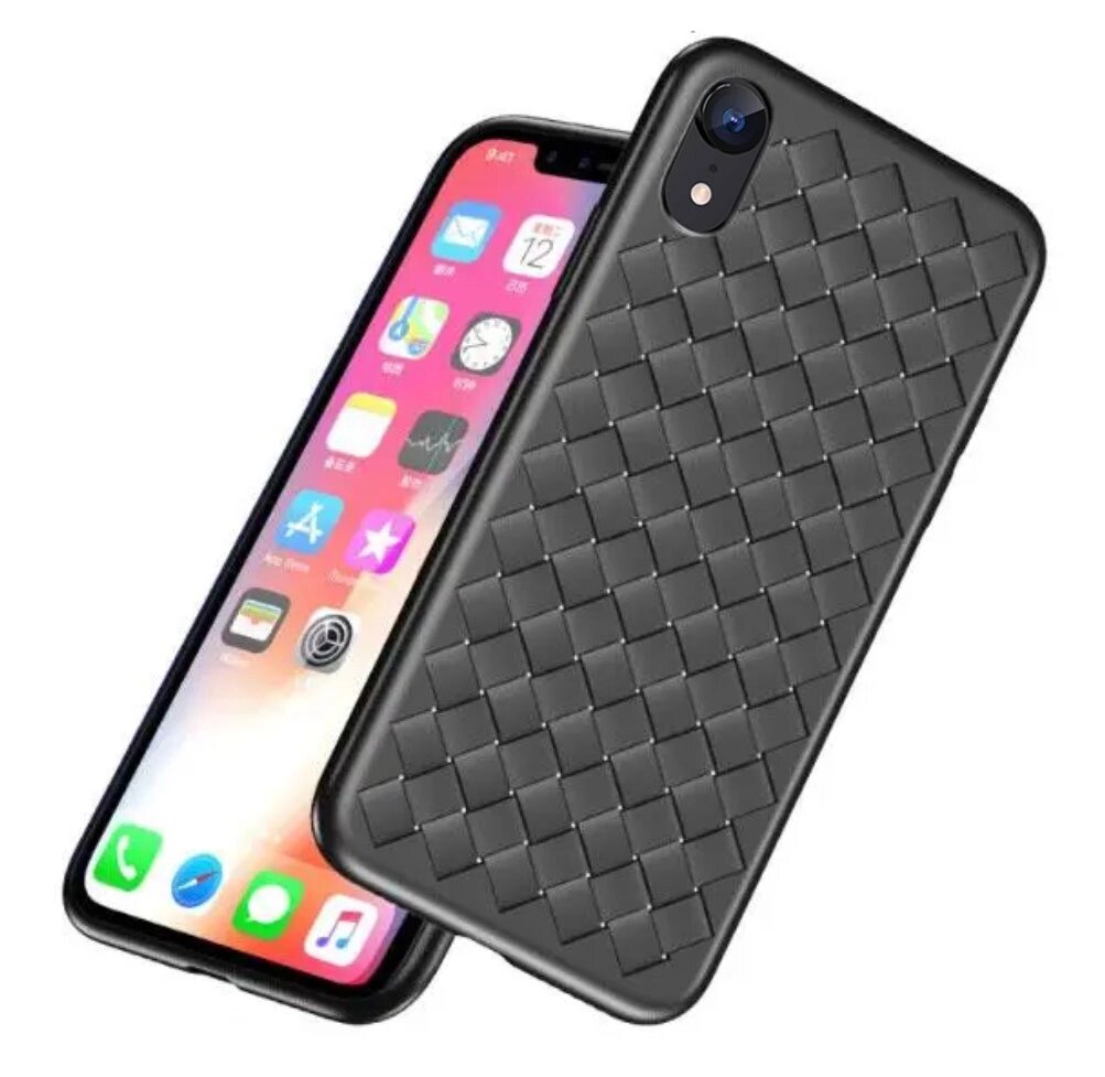 Чохол Primo BV Weaving для телефона Apple iPhone Xr - Black від компанії Інтернет-магазин "FotoUSB" - фото 1