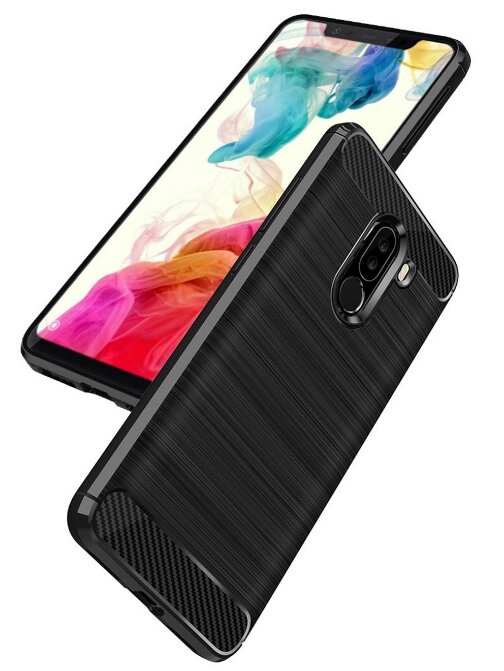 Чохол Primo Carbon Fiber Series для Xiaomi Pocophone F1 - Black від компанії Інтернет-магазин "FotoUSB" - фото 1