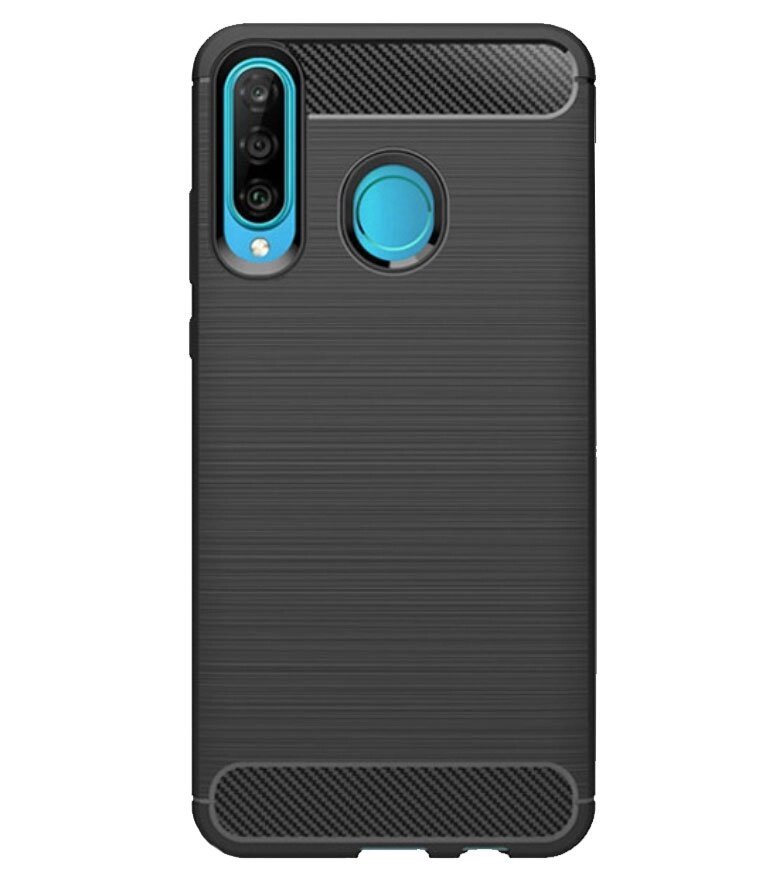 Чохол Primolux Carbon Fiber Series для Huawei P30 Lite / Nova 4e- Black від компанії Інтернет-магазин "FotoUSB" - фото 1