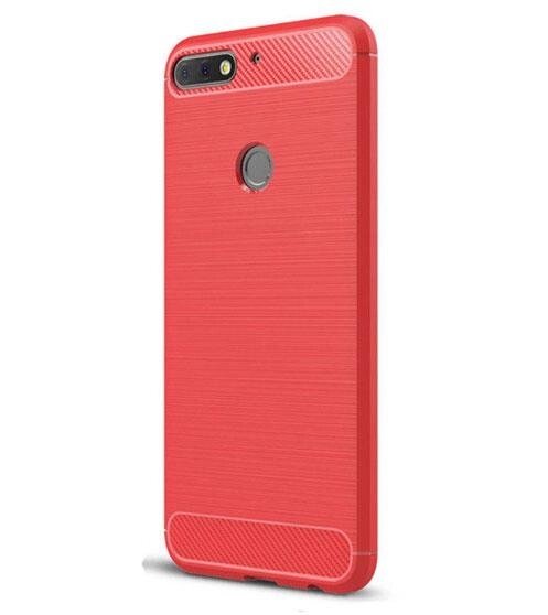 Чохол Primolux Carbon Fiber Series для Huawei Y7 Prime 2018 Red від компанії Інтернет-магазин "FotoUSB" - фото 1